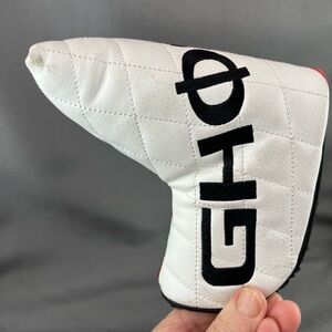 TAYLORMADE Ghost White Quilted Putter headcover with Black Logo.See all photos.